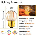 Vintage amber glass led bulb 5-pack for rv and bedroom living room by Decorbites
