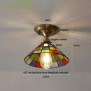 GobekUsa Amber Glass LED Ceiling Lamp Nordic Modern Simple Indoor Lighting