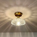 GobekUsa Amber Glass LED Ceiling Lamp Nordic Modern Simple Indoor Lighting