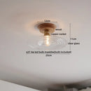 GobekUsa Amber Glass LED Ceiling Lights Modern Decoration for Home Porch Restaurant