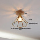 GobekUsa Amber Glass LED Ceiling Lights Modern Decoration for Home Porch Restaurant