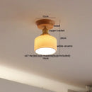 GobekUsa Amber Glass LED Ceiling Lights Modern Decoration for Home Porch Restaurant