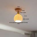 GobekUsa Amber Glass LED Ceiling Lights Modern Decoration for Home Porch Restaurant