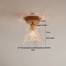 GobekUsa Amber Glass LED Ceiling Lights Modern Decoration for Home Porch Restaurant