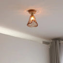 GobekUsa Amber Glass LED Ceiling Lights Modern Decoration for Home Porch Restaurant