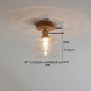 GobekUsa Amber Glass LED Ceiling Lights Modern Decoration for Home Porch Restaurant