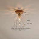 GobekUsa Amber Glass LED Ceiling Lights Modern Decoration for Home Porch Restaurant