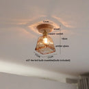 GobekUsa Amber Glass LED Ceiling Lights Modern Decoration for Home Porch Restaurant
