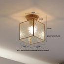 GobekUsa Amber Glass LED Ceiling Lights Modern Decoration for Home Porch Restaurant