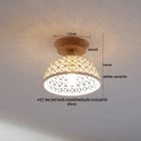 GobekUsa Amber Glass LED Ceiling Lights Modern Decoration for Home Porch Restaurant