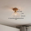 GobekUsa Amber Glass LED Ceiling Lights Modern Decoration for Home Porch Restaurant
