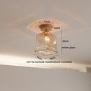 GobekUsa Amber Glass LED Ceiling Lights Modern Decoration for Home Porch Restaurant