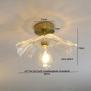 GobekUsa Amber Glass LED Ceiling Lights Modern Home Lighting Copper Socket