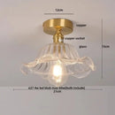 GobekUsa Amber Glass LED Ceiling Lights Modern Nordic Kitchen Living Room Lighting