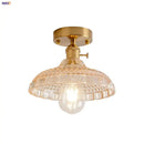 GobekUsa Amber Glass LED Ceiling Lights Modern Nordic Kitchen Living Room Lighting