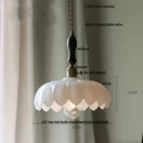 GobekUsa Amber Glass LED Pendant Lamp Modern Nordic Hanging Light