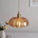 GobekUsa Amber Glass LED Pendant Lamp Modern Nordic Hanging Light