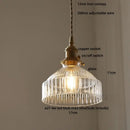 GobekUsa Amber Glass LED Pendant Light Fixture Modern Home Lighting Plafond Lamp