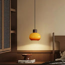 GobekUsa Amber Glass LED Pendant Light for Kitchen Cafe Restaurant Rustic Wood Interior Lighting