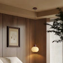 GobekUsa Amber Glass LED Pendant Light for Kitchen Cafe Restaurant Rustic Wood Interior Lighting