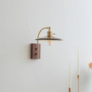 GobekUsa Amber Glass LED Wall Lamp for Modern Nordic Home Decor