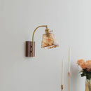 GobekUsa Amber Glass LED Wall Lamp for Modern Nordic Home Decor