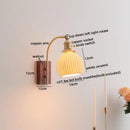 GobekUsa Amber Glass LED Wall Lamp for Modern Nordic Home Decor