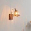 GobekUsa Amber Glass LED Wall Lamp for Modern Nordic Home Decor