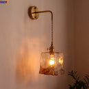 GobekUsa Amber Glass LED Wall Lamps for Living Room and Bathroom Mirror Lighting