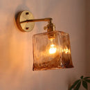 GobekUsa Amber Glass LED Wall Lamps for Living Room and Bathroom Mirror Lighting