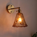 GobekUsa Amber Glass LED Wall Lamps for Living Room and Bathroom Mirror Lighting
