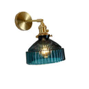 GobekUsa Amber Glass LED Wall Light Fixtures On/Off Switch Nordic Modern Sconce