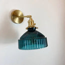 GobekUsa Amber Glass LED Wall Light Fixtures On/Off Switch Nordic Modern Sconce