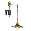 GobekUsa Amber Glass LED Wall Sconce for Home Indoor Lighting