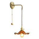 GobekUsa Amber Glass LED Wall Sconce for Home Indoor Lighting