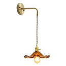 GobekUsa Amber Glass LED Wall Sconce for Home Indoor Lighting