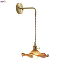 GobekUsa Amber Glass LED Wall Sconce for Home Indoor Lighting