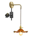 GobekUsa Amber Glass LED Wall Sconce for Home Indoor Lighting