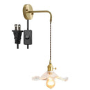 GobekUsa Amber Glass LED Wall Sconce for Home Indoor Lighting