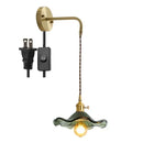 GobekUsa Amber Glass LED Wall Sconce for Home Indoor Lighting
