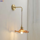 GobekUsa Amber Glass LED Wall Sconce for Home Indoor Lighting
