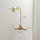 GobekUsa Amber Glass LED Wall Sconce for Home Indoor Lighting