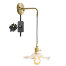 GobekUsa Amber Glass LED Wall Sconce for Home Indoor Lighting