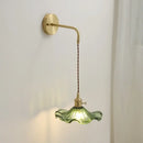 GobekUsa Amber Glass LED Wall Sconce for Home Indoor Lighting