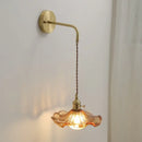 GobekUsa Amber Glass LED Wall Sconce for Home Indoor Lighting