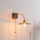 GobekUsa Amber Glass LED Wall Sconce Pull Chain Switch.