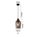 GobekUsa Amber Glass Pendant Lights for Kitchen, Restaurant, Bedroom - E27 Luminaires