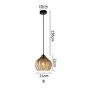 GobekUsa Amber Glass Pendant Lights for Kitchen, Restaurant, Bedroom - E27 Luminaires