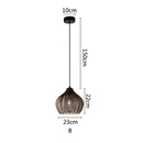 GobekUsa Amber Glass Pendant Lights for Kitchen, Restaurant, Bedroom - E27 Luminaires
