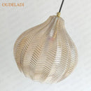 GobekUsa Amber Glass Pendant Lights for Kitchen, Restaurant, Bedroom - E27 Luminaires